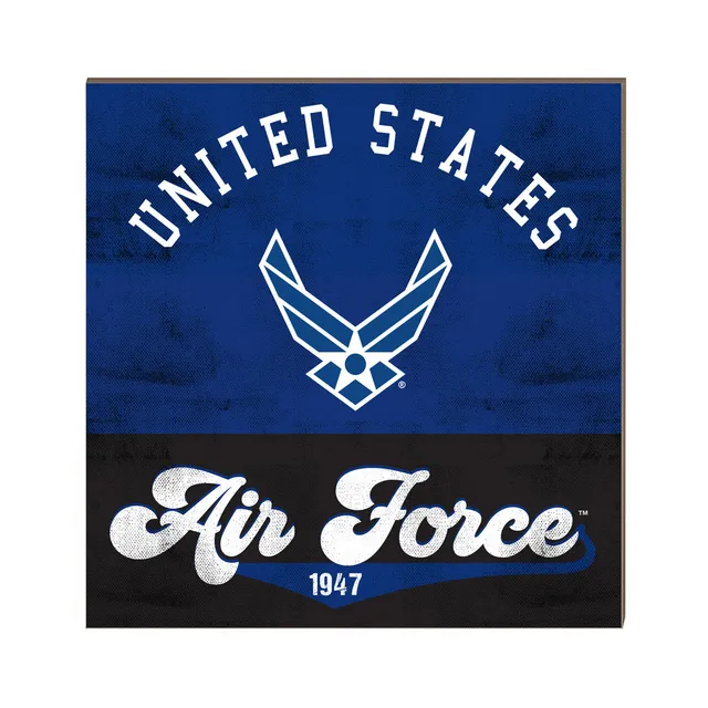 7.62 Design Air Force Targa Legno 25cm Blu Retrò