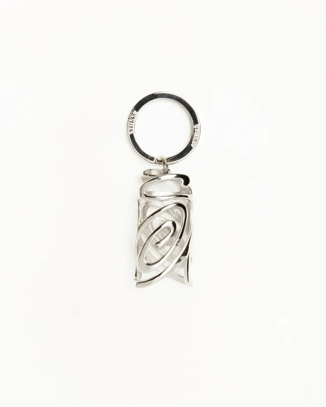 Stussy Lighter Holster Keychain portachiavi argento acciaio