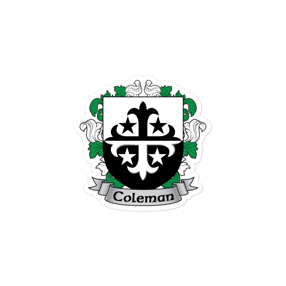 7.62 Design Coleman stemma famiglia adesivo 7,6x7,6 cm vinile