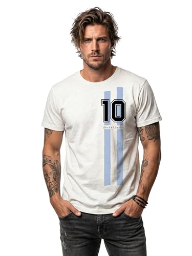 MAKAYA Futbol Argentina Numero 10 maglietta uomo XL 100% cotone