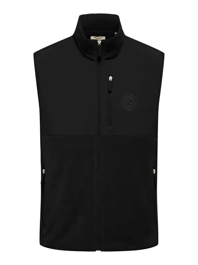 Only & Sons Onschuck Fleece Gilet Uomo M Nero