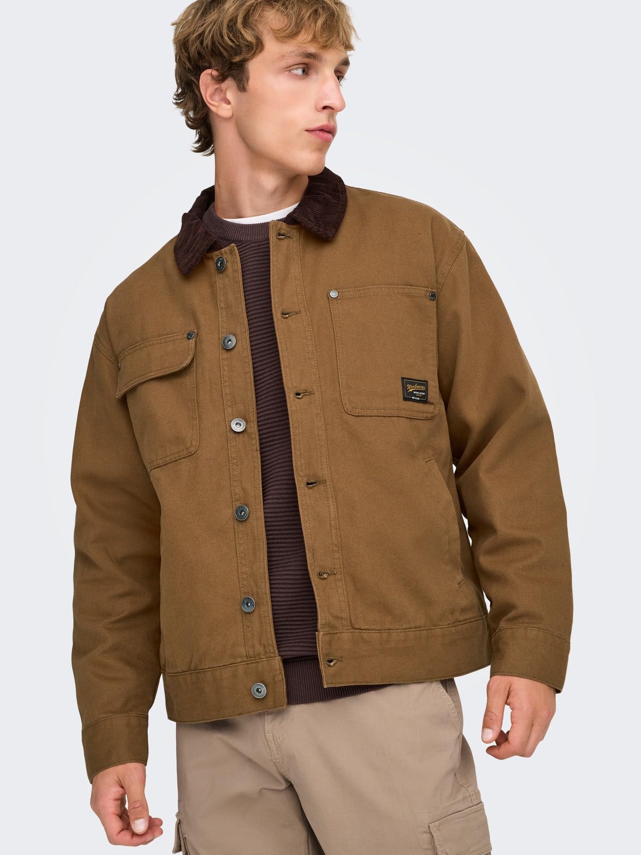 Only & Sons Onstimber Giacca Uomo Nero Taglia L Leggera