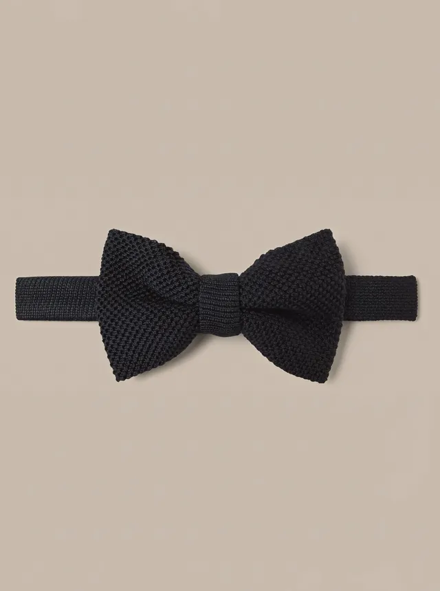 Robert Talbott Ryan Papillon Seta Nero Pre-annodato OS