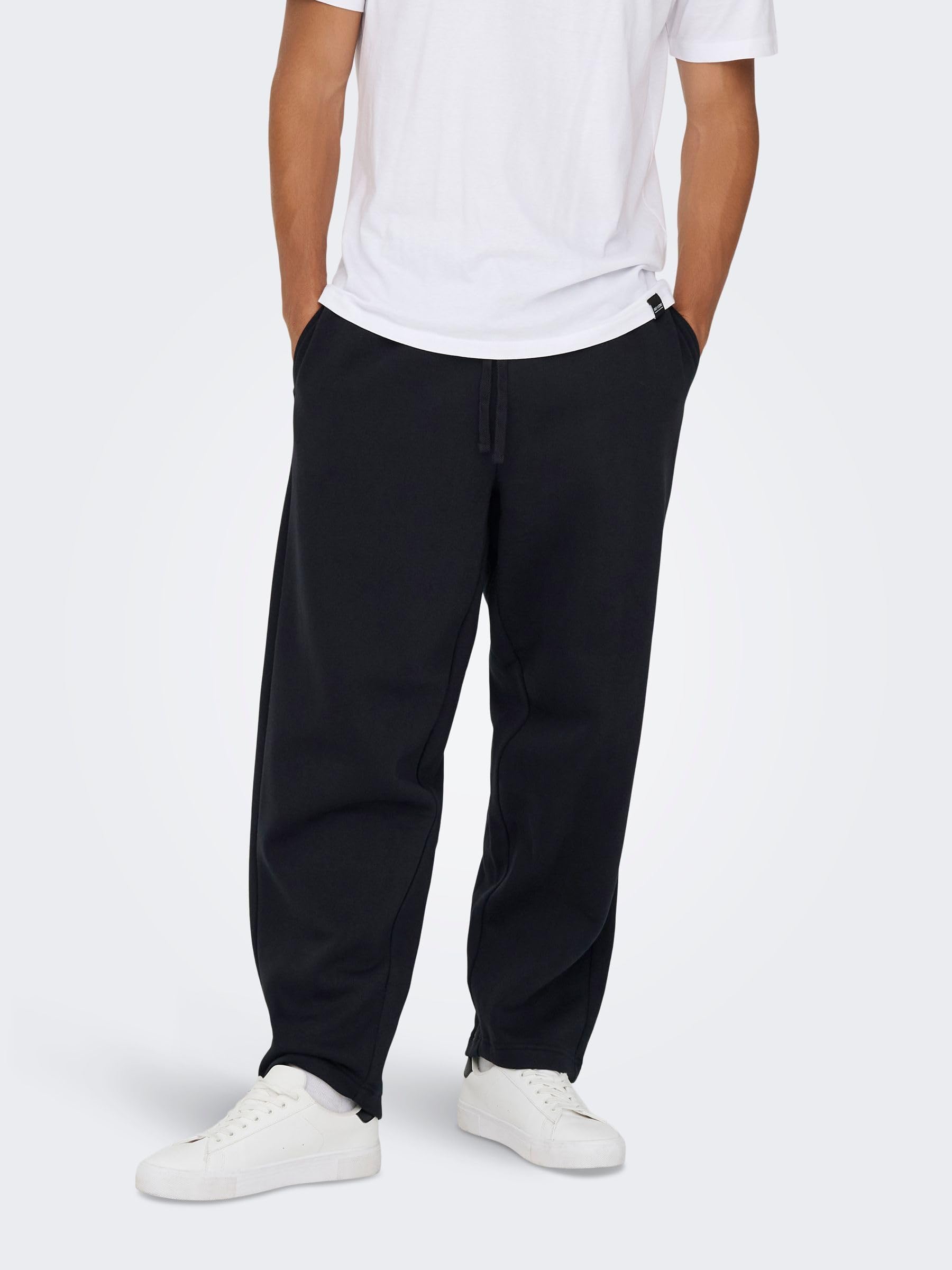 Only & Sons Onsceres Wide pantalone tuta uomo nero taglia M