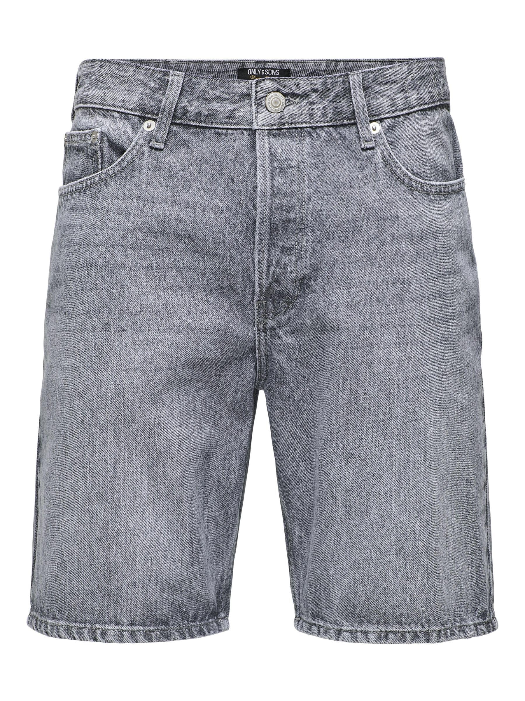 Only & Sons Onsedge XL shorts jeans uomo blu denim