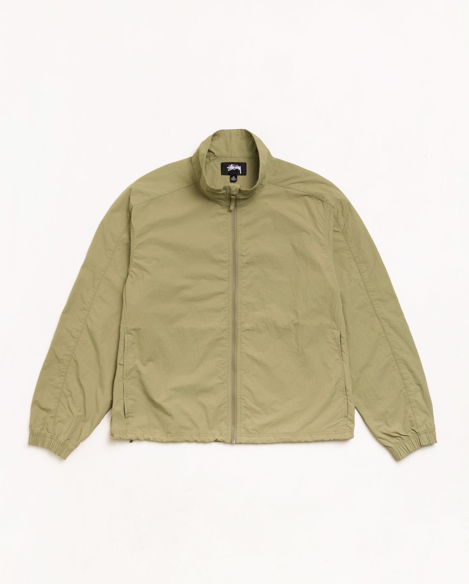 Stussy Lightweight Mock Jacket giacca kaki nylon