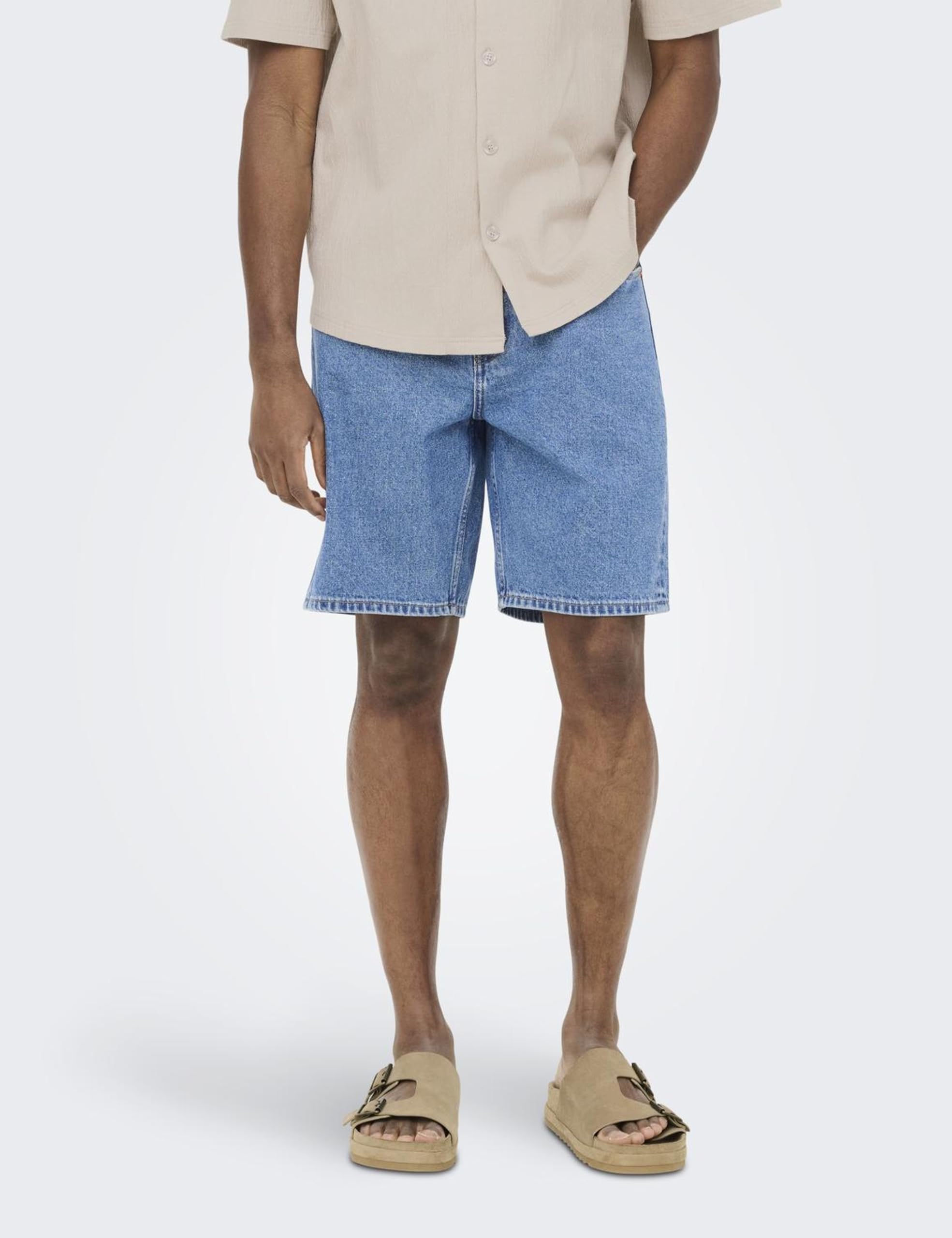 Only & Sons Onsedge Pim Box Pantaloncini Denim XS Blu