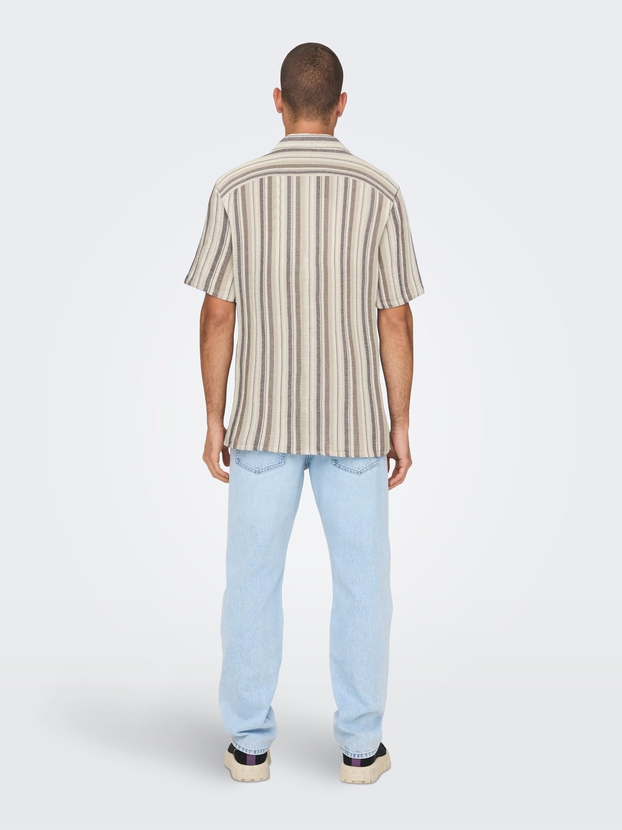 Only & Sons Onstrev Camicia uomo M blu notte manica lunga