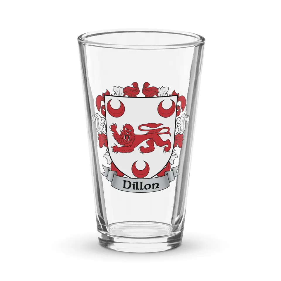 7.62 Design Dillon bicchiere birra vetro 473 ml stemma irlandese