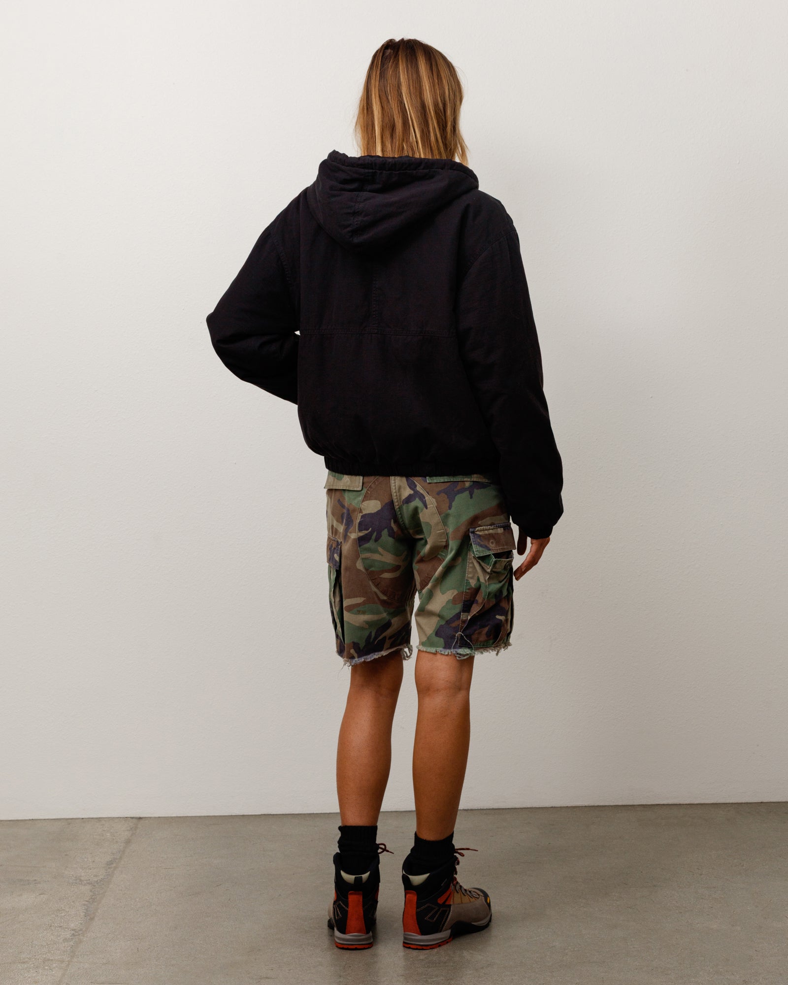 Stussy Ripstop Work Jacket giacca nera Black imbottita