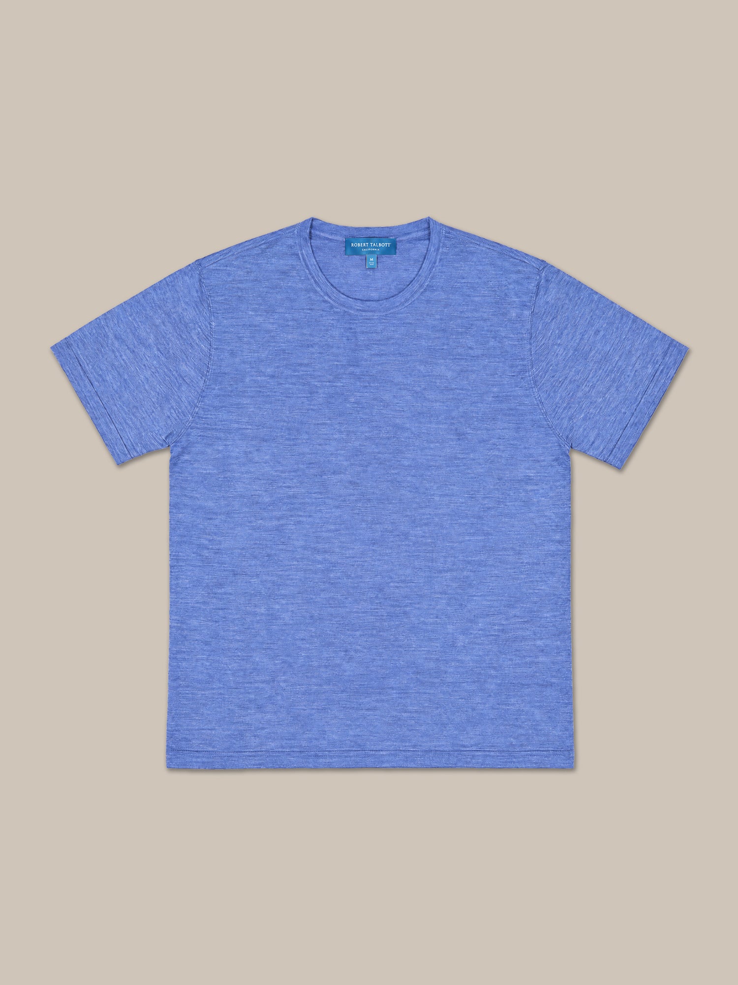 Robert Talbott Lawrence maglione lana seta blu melange