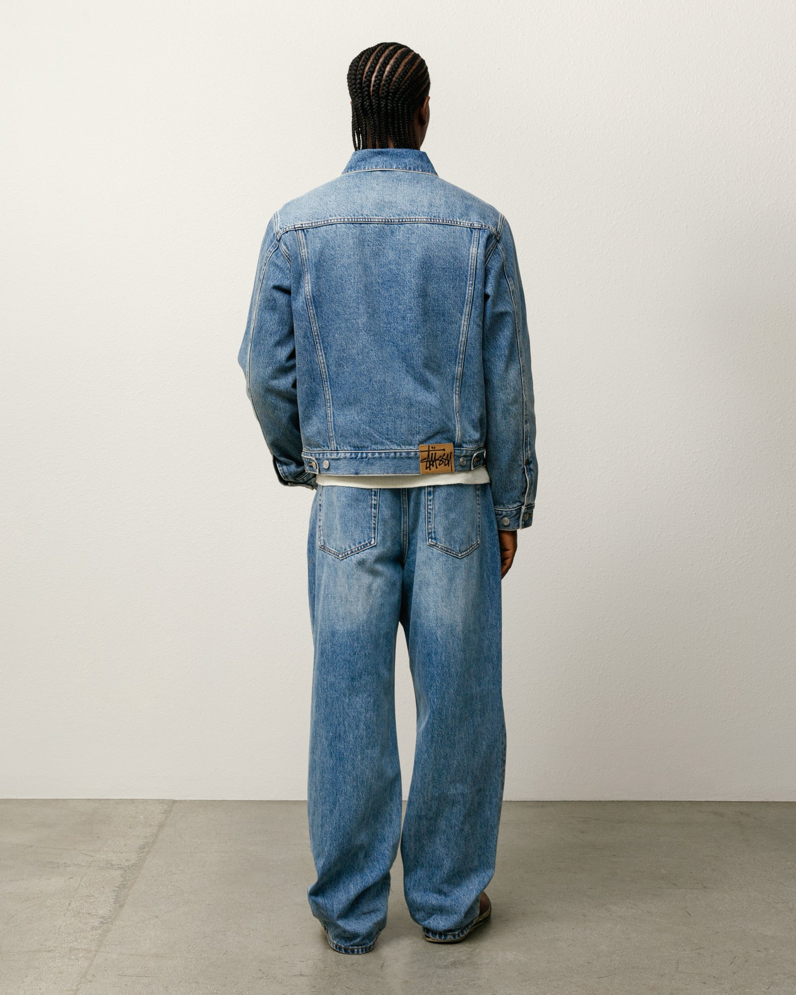 Stussy Big Ol Jean denim indaco stone wash 14,5 oz