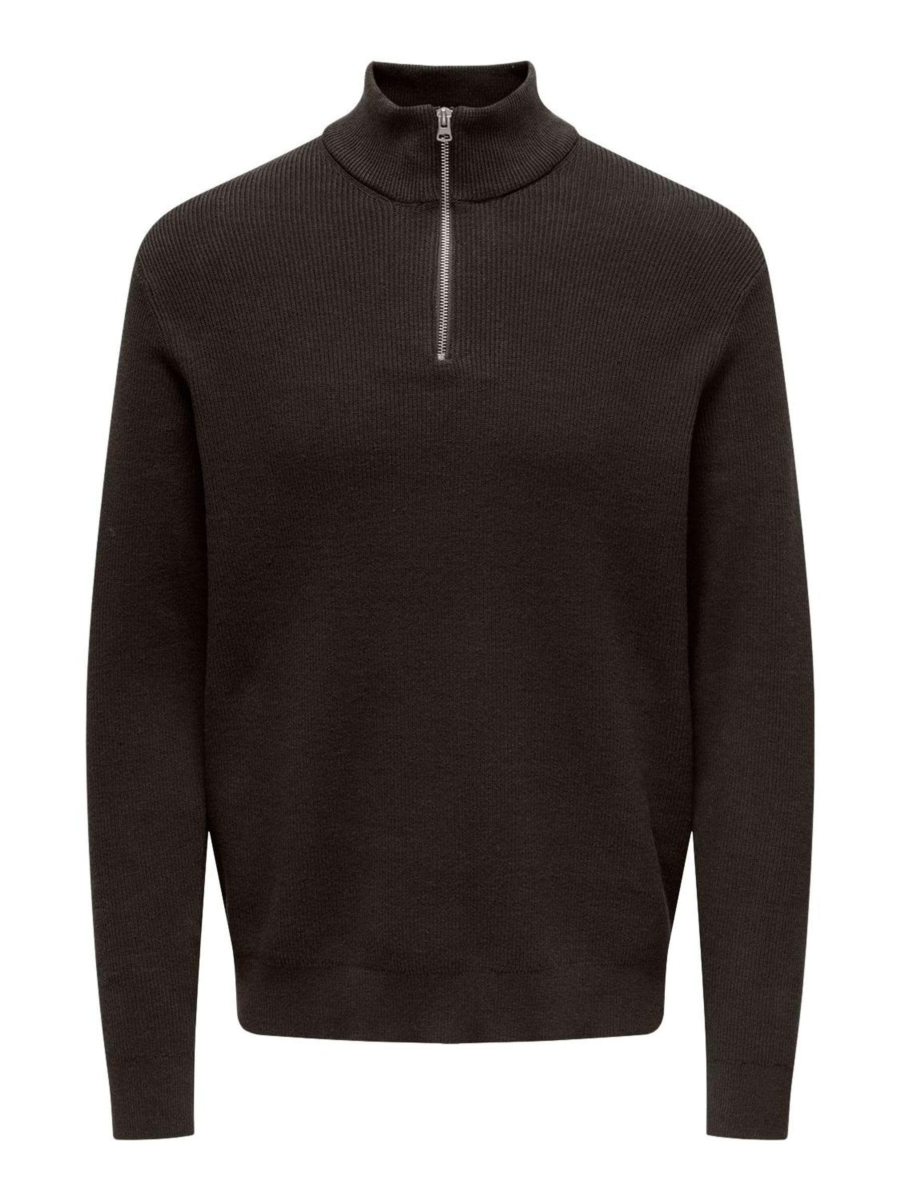 ONLY & SONS Phil Maglia uomo mezza zip cotone