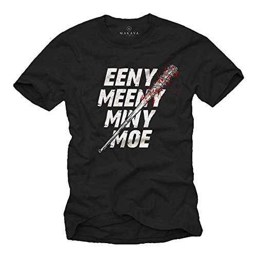 MAKAYA Negan T-Shirt Uomo M Cotone 185 g/m2