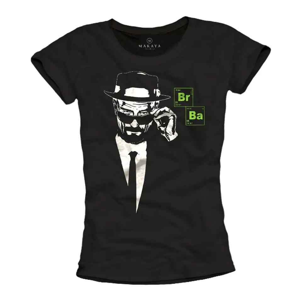 Makaya BR BA Heisenberg T-shirt donna cotone taglia L