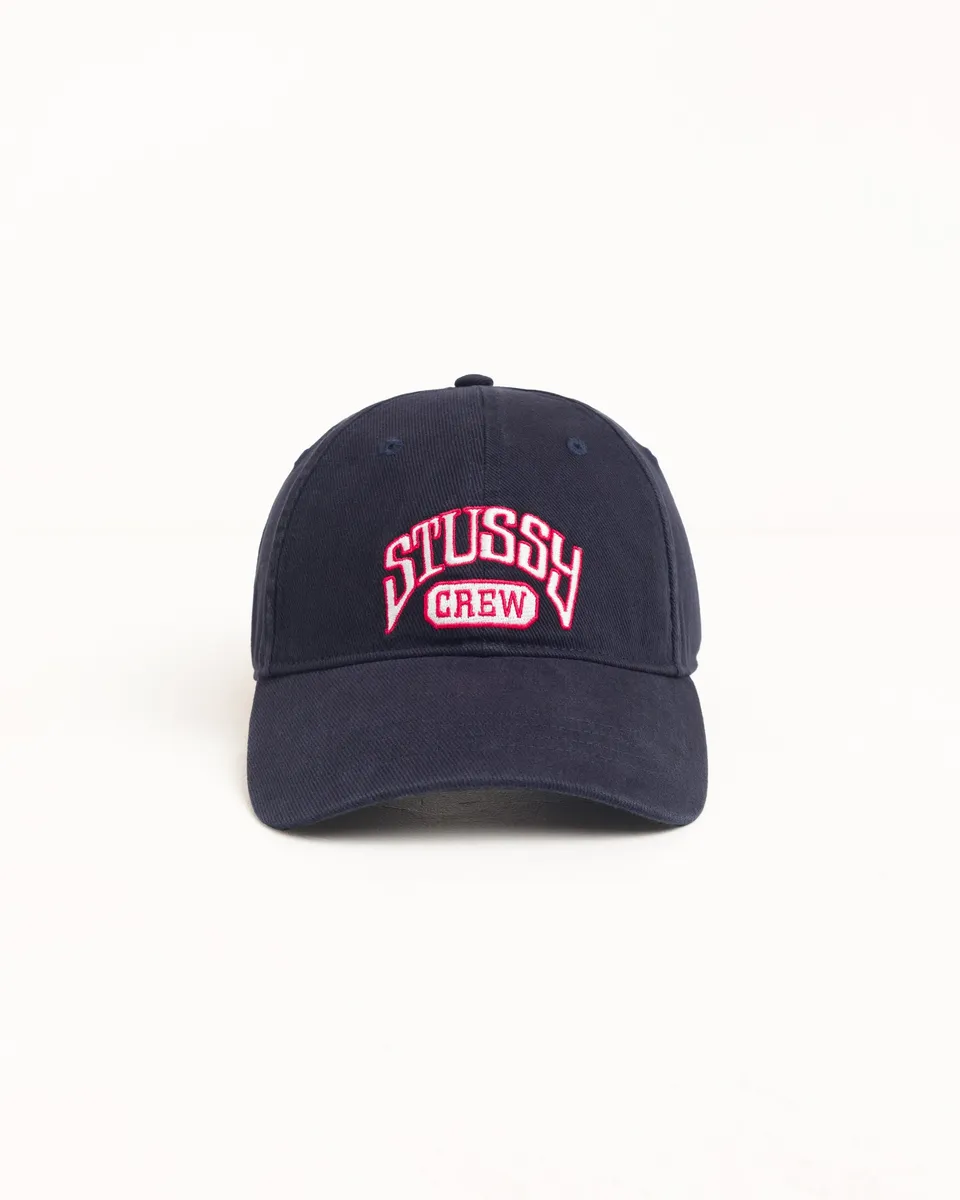 Stussy Crew Cap cappello cotone navy taglia unica