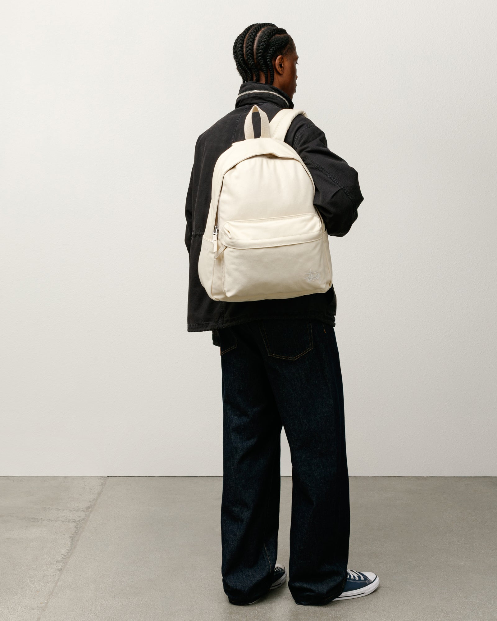 Stussy Canvas Backpack zaino tela Natural laptop 16"