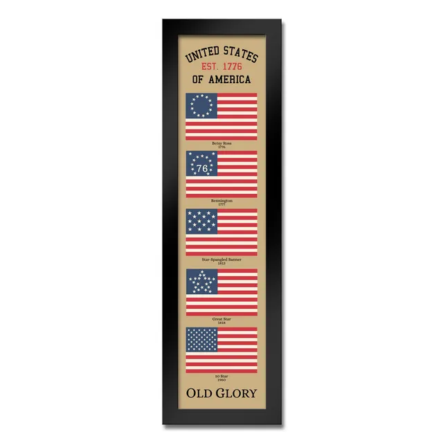 7.62 Design Old Glory Heritage Quadro Bandiera USA 30x91 cm