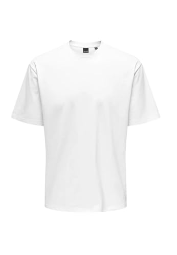 Only & Sons T-shirt Maglietta Uomo Bianco L Cotone