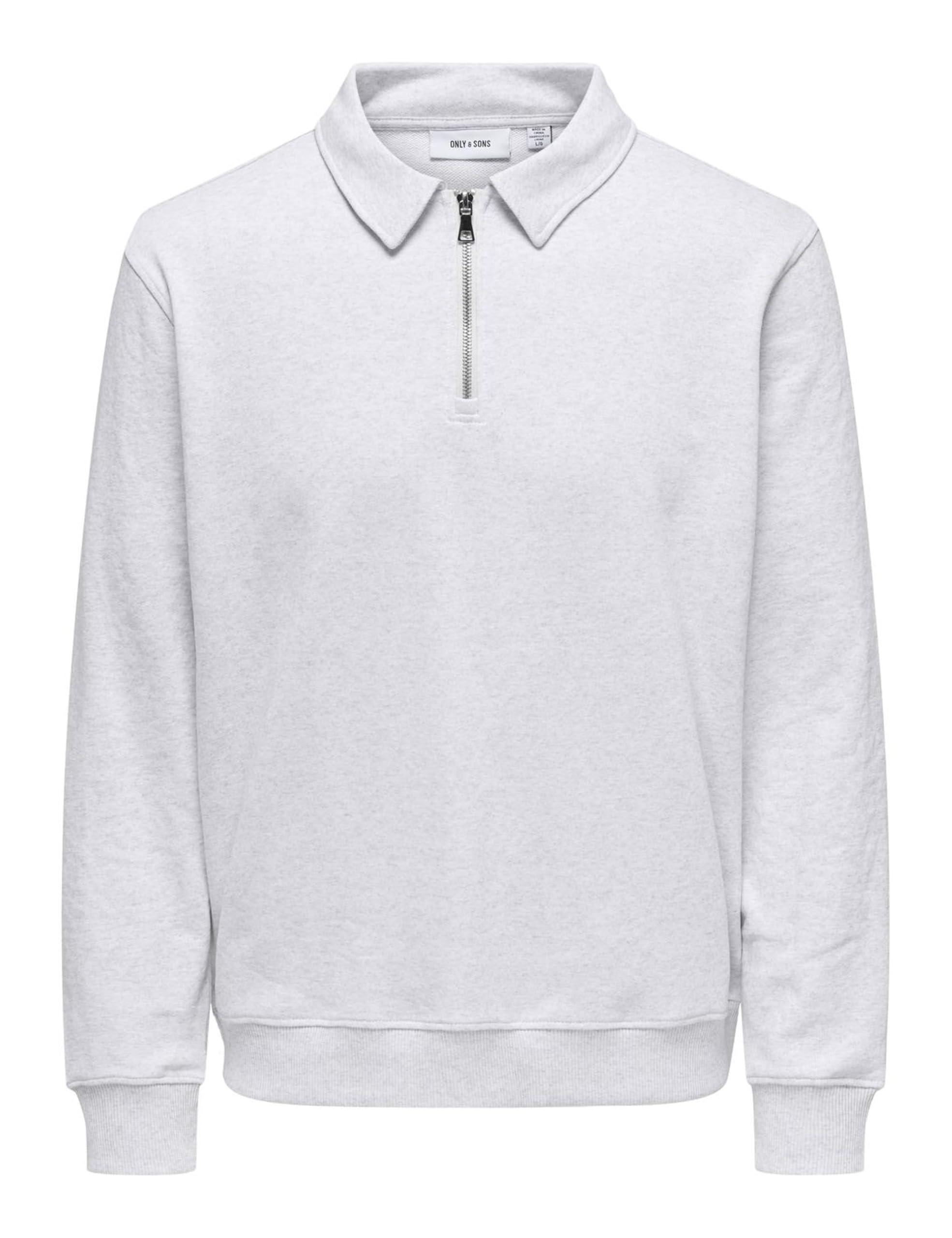 Only & Sons Onsdavid Felpa Uomo XL half zip grigia