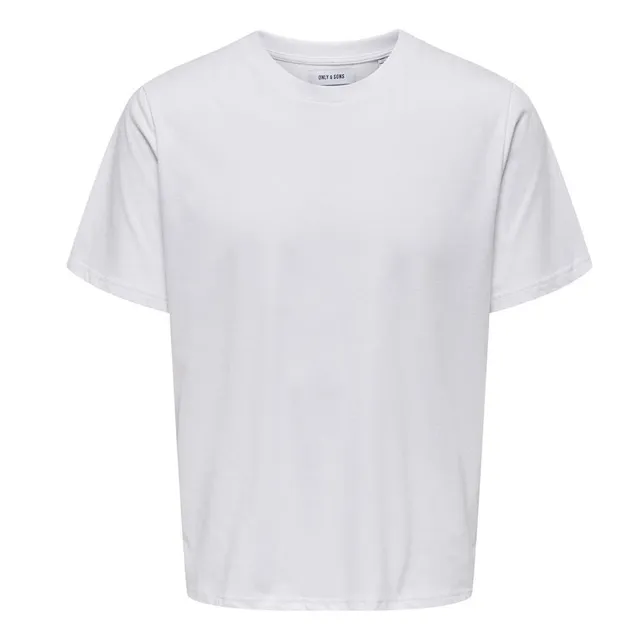 Only & Sons Cinese T-Shirt Uomo Bianca M Cotone