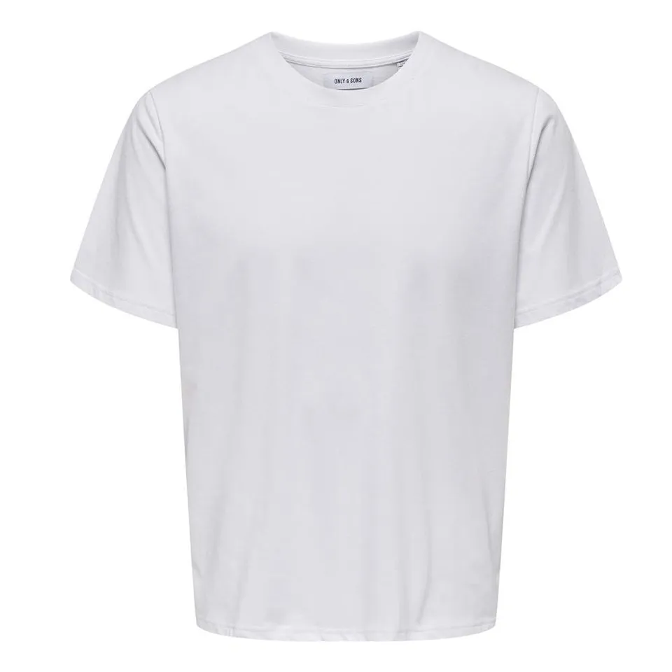 Only & Sons Cinese T-Shirt Uomo Bianca M Cotone