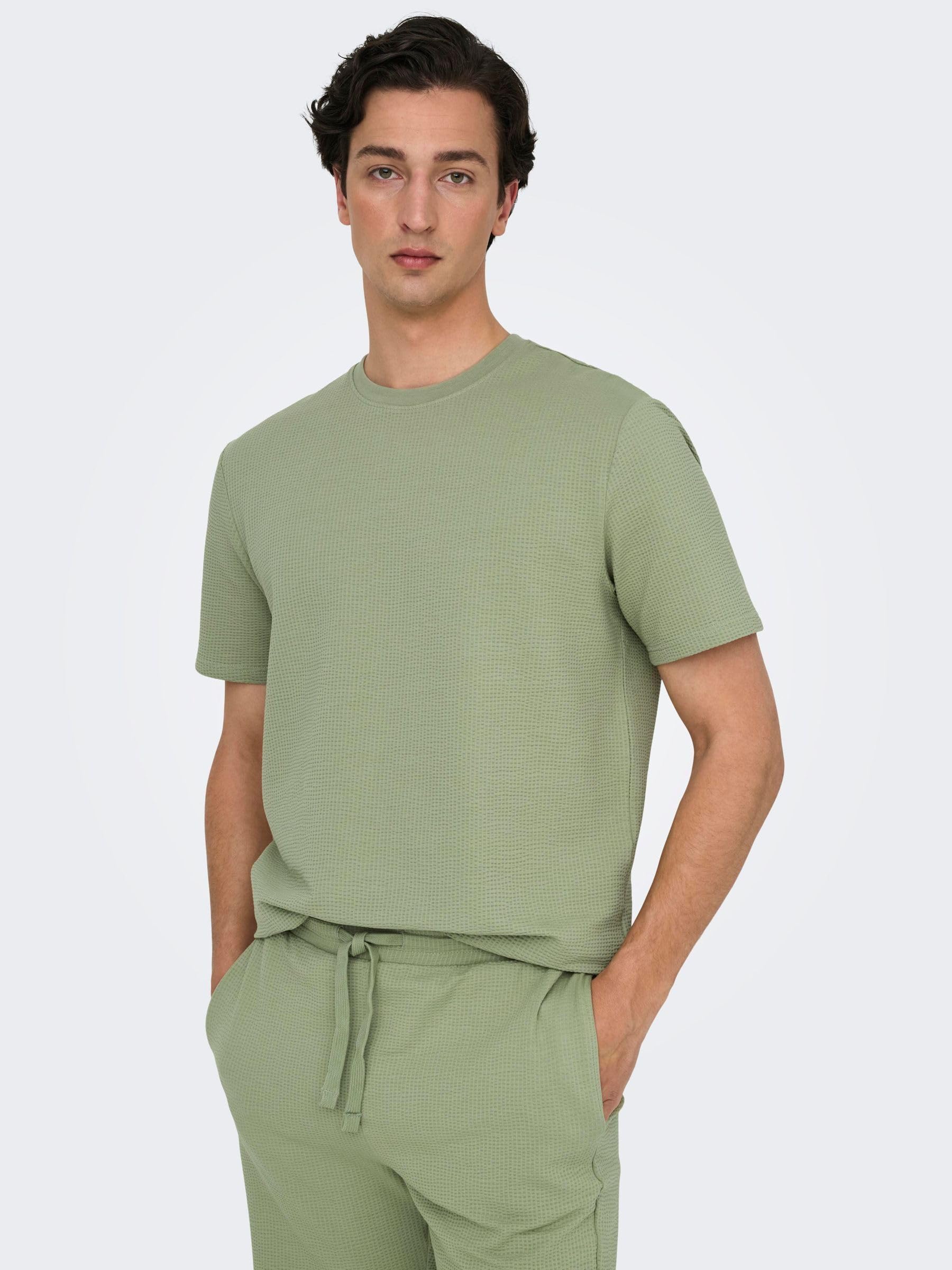 ONLY & SONS ONSKIAN T-Shirt Cotone Naval Academy