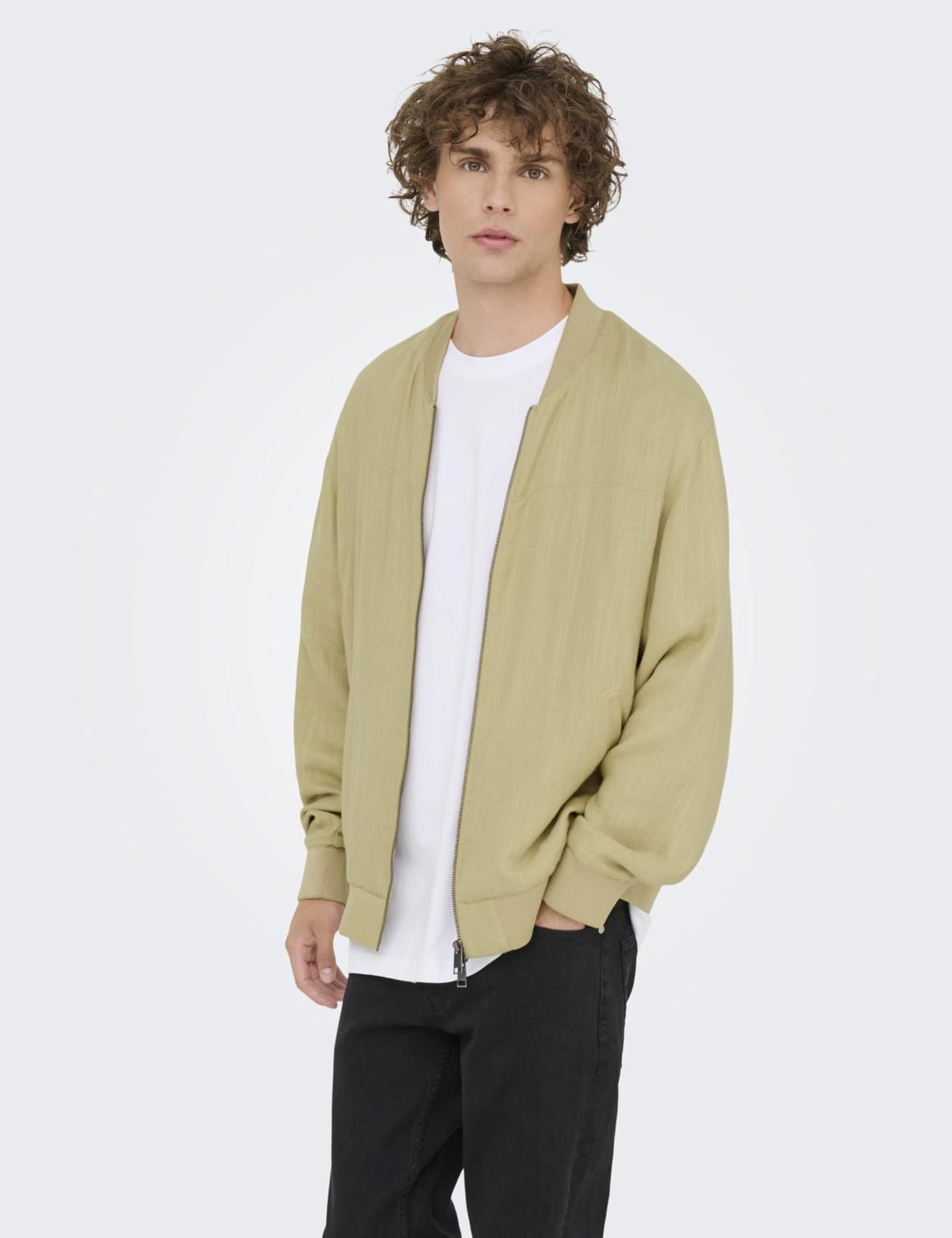 Only & Sons Onsrenato Ctn Linen Giacca Uomo Blu