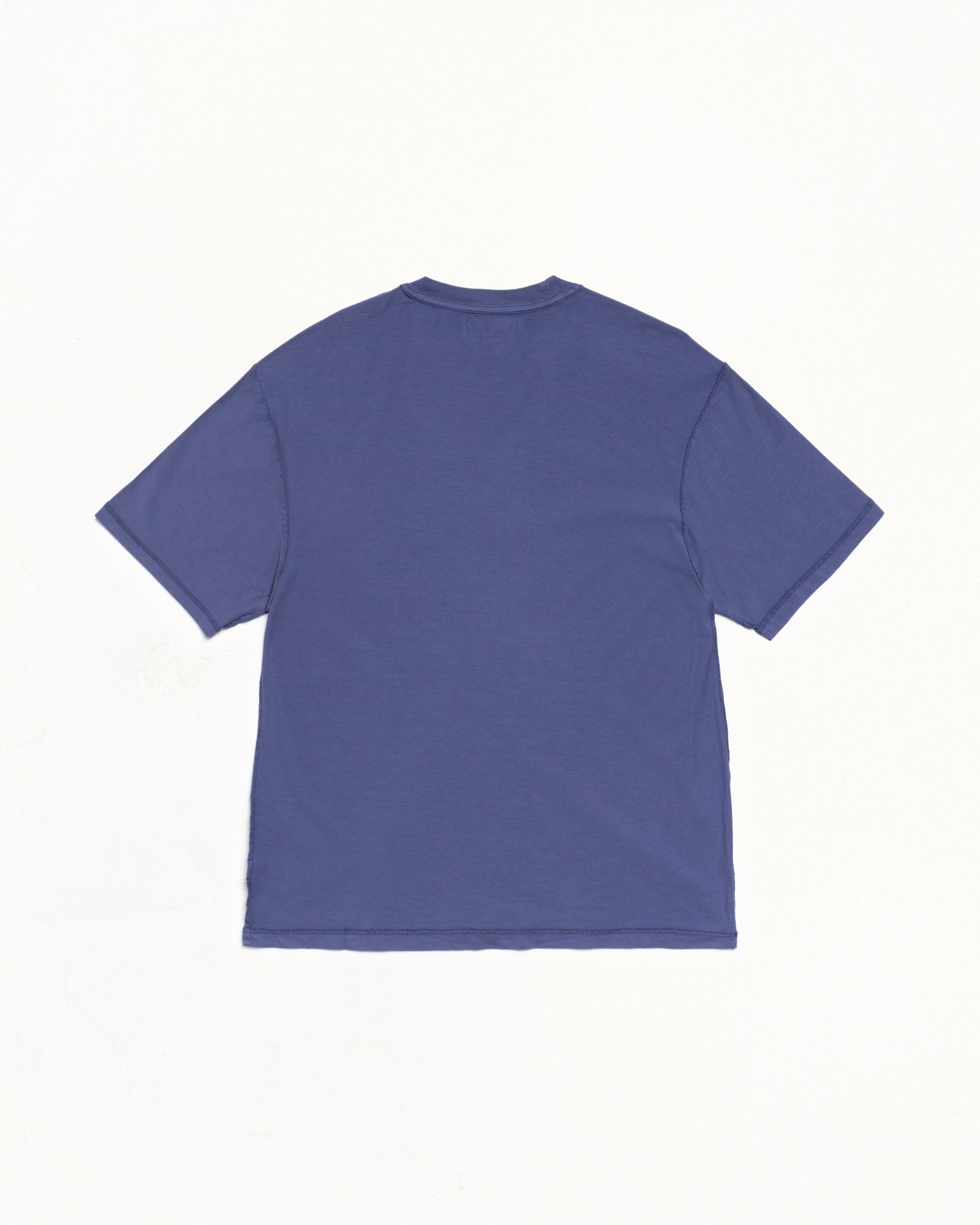 Stussy Lazy Tee Maglietta Vintage Navy Cotone 190 gsm