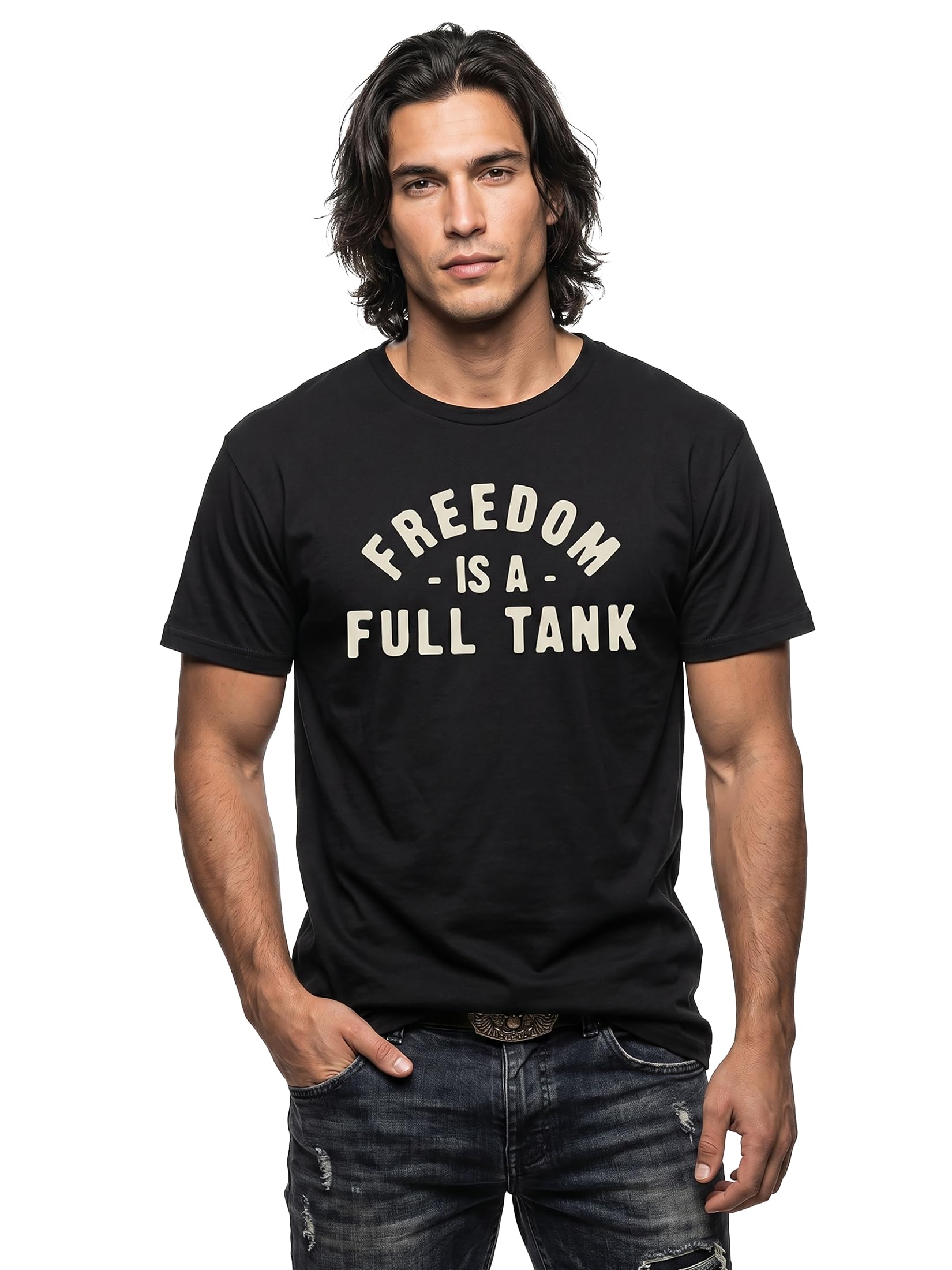 MAKAYA T-Shirt Uomo Moto Biker Maglietta L Cotone