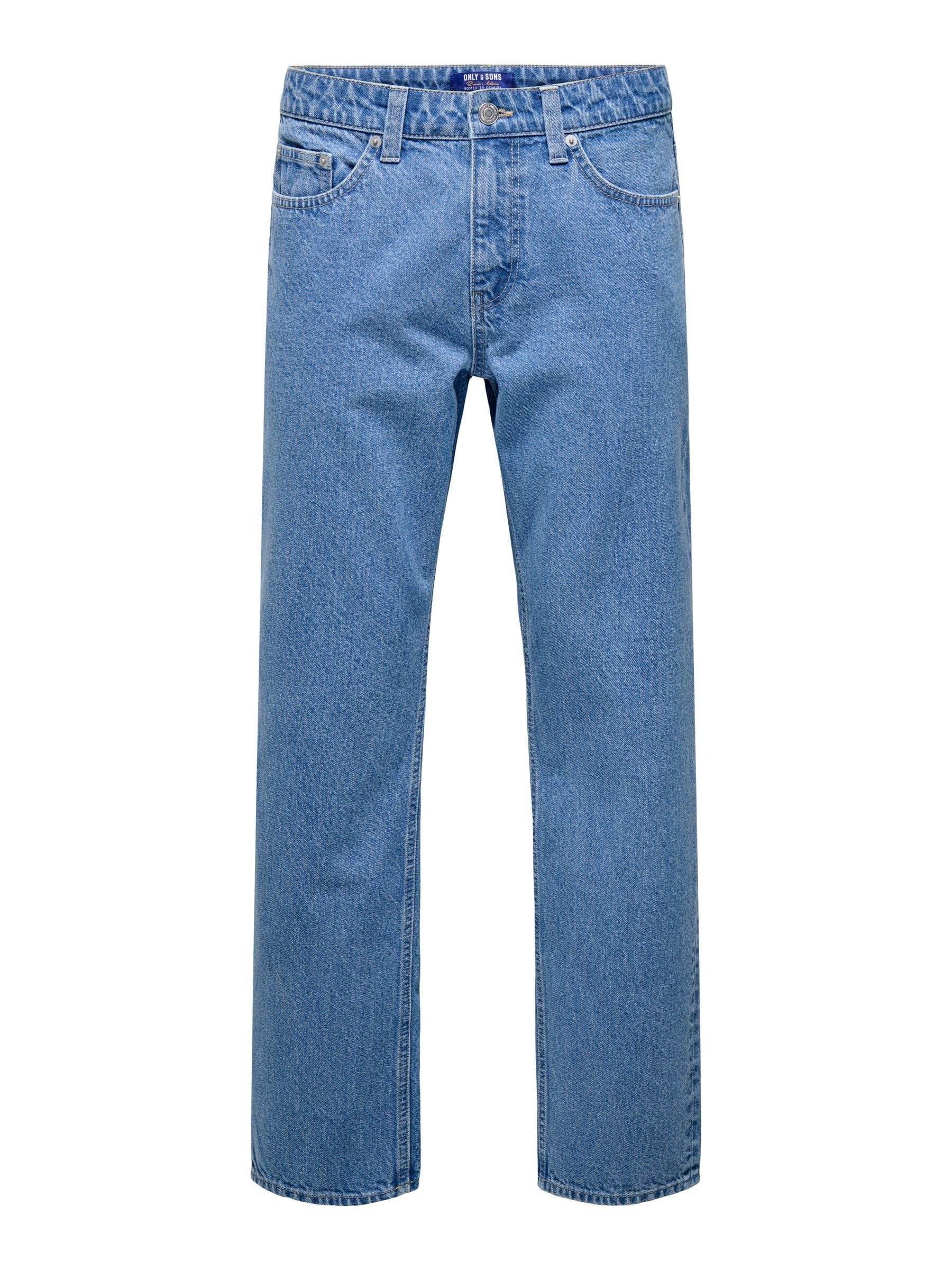 ONLY & SONS Onsedge Straight 7901 jeans uomo Light Grey