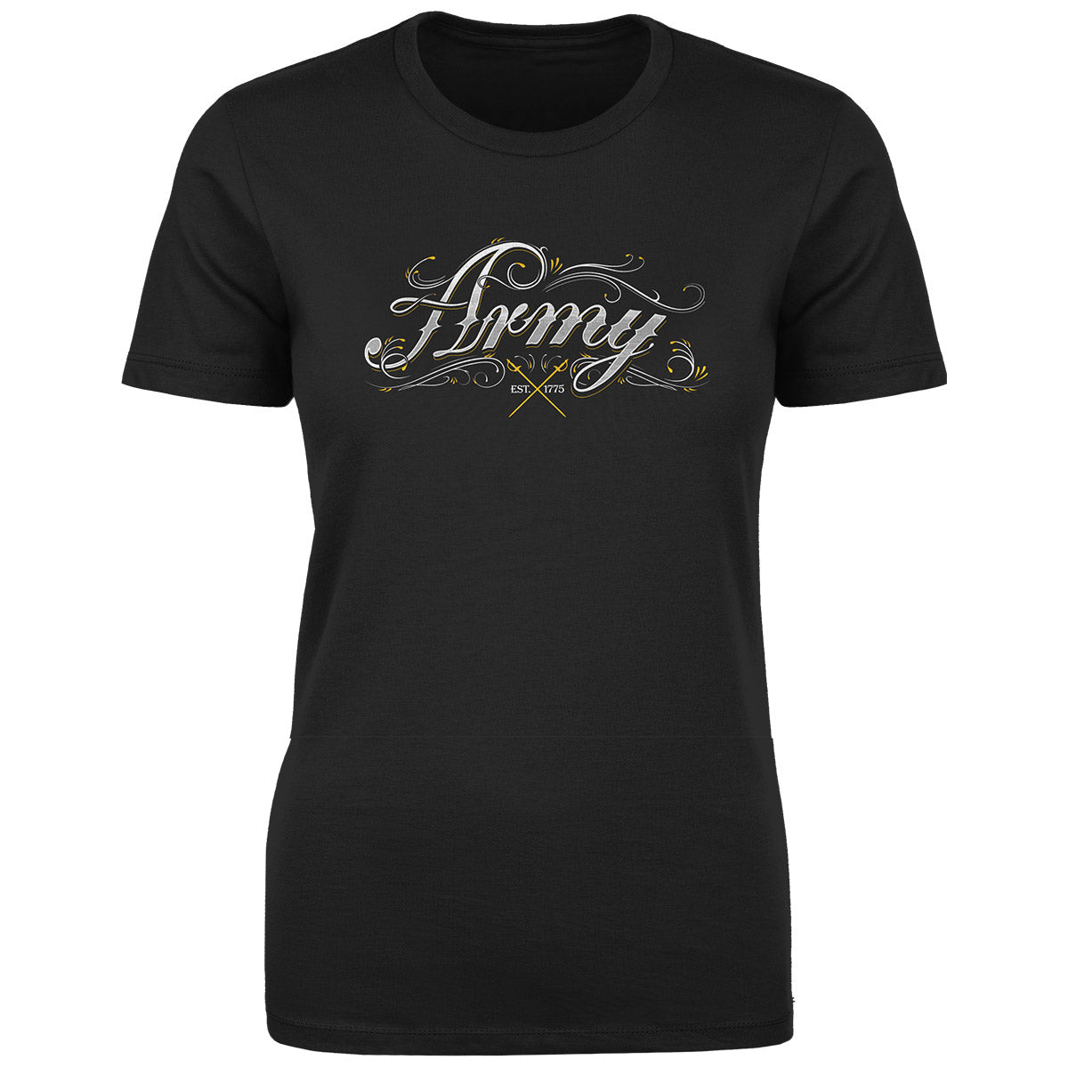 7.62 Design Army Ornate t-shirt donna nera cotone
