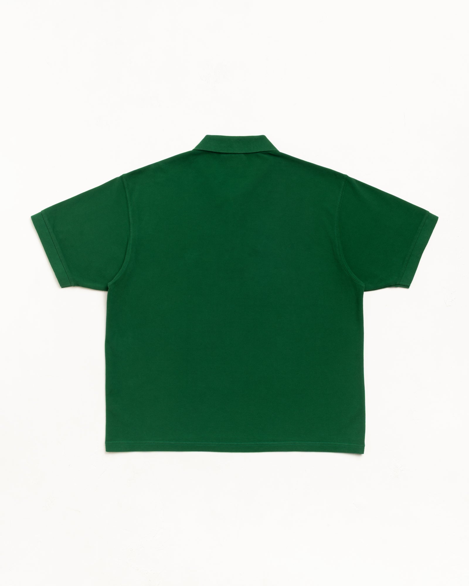 Stussy Classic Pique Polo pine in cotone 100%