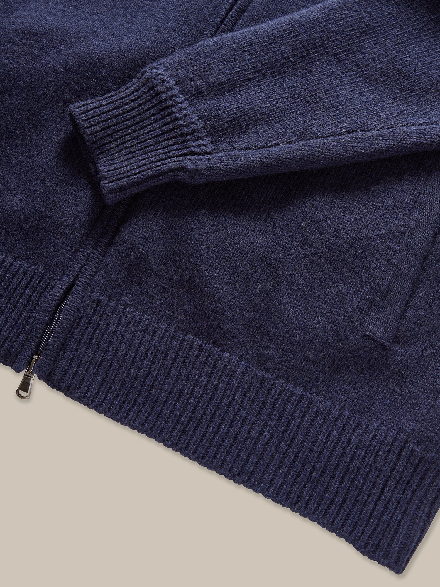 Robert Talbott Graham Full Zip maglione navy cashmere