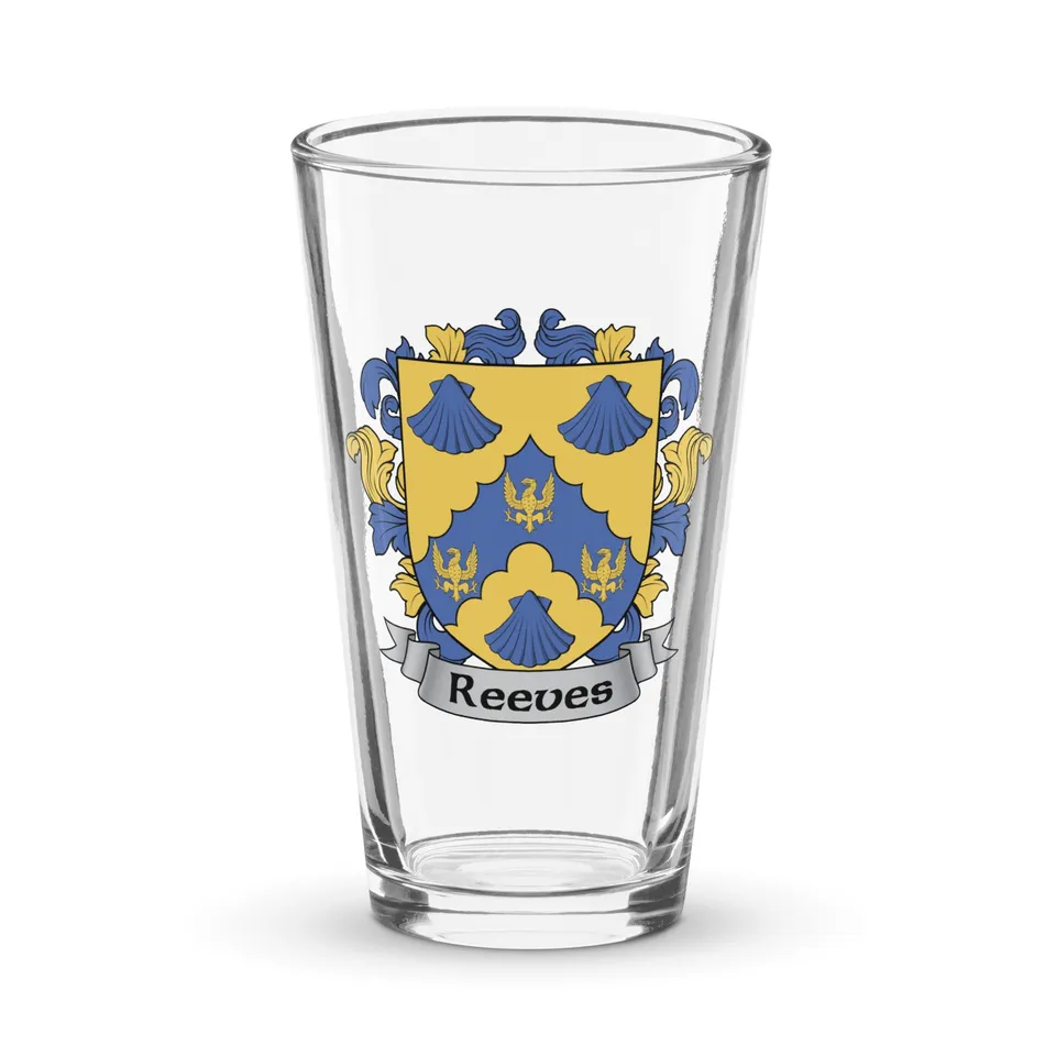 7.62 Design Reeves Bicchiere Pinta 16oz Stemma Irlandese