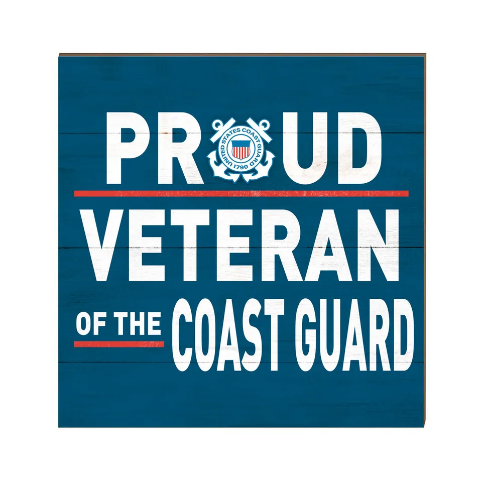 7.62 Design Coast Guard Targa Legno 25cm Blu Veteran