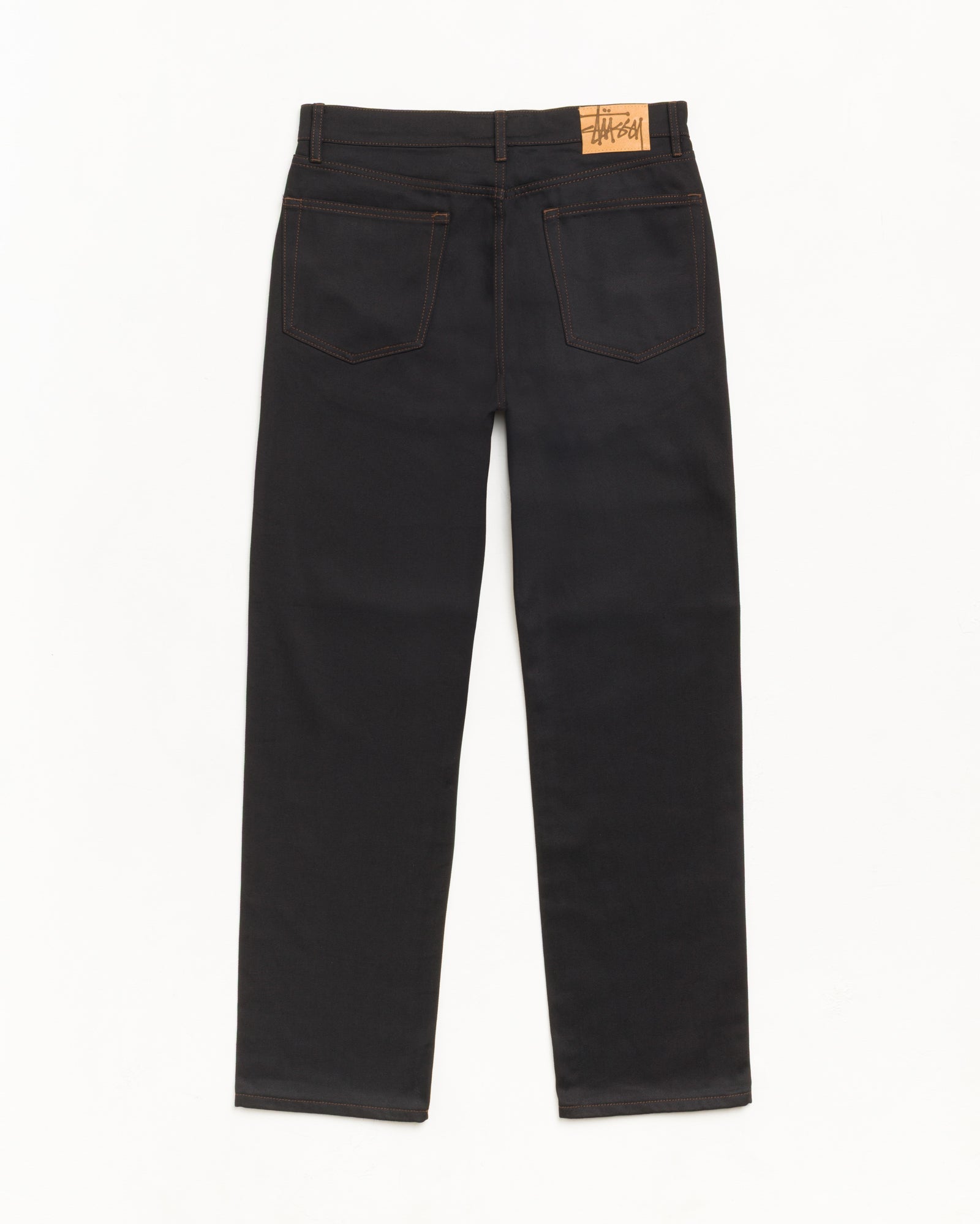 Stussy Slim Jean denim jeans cotone raw black