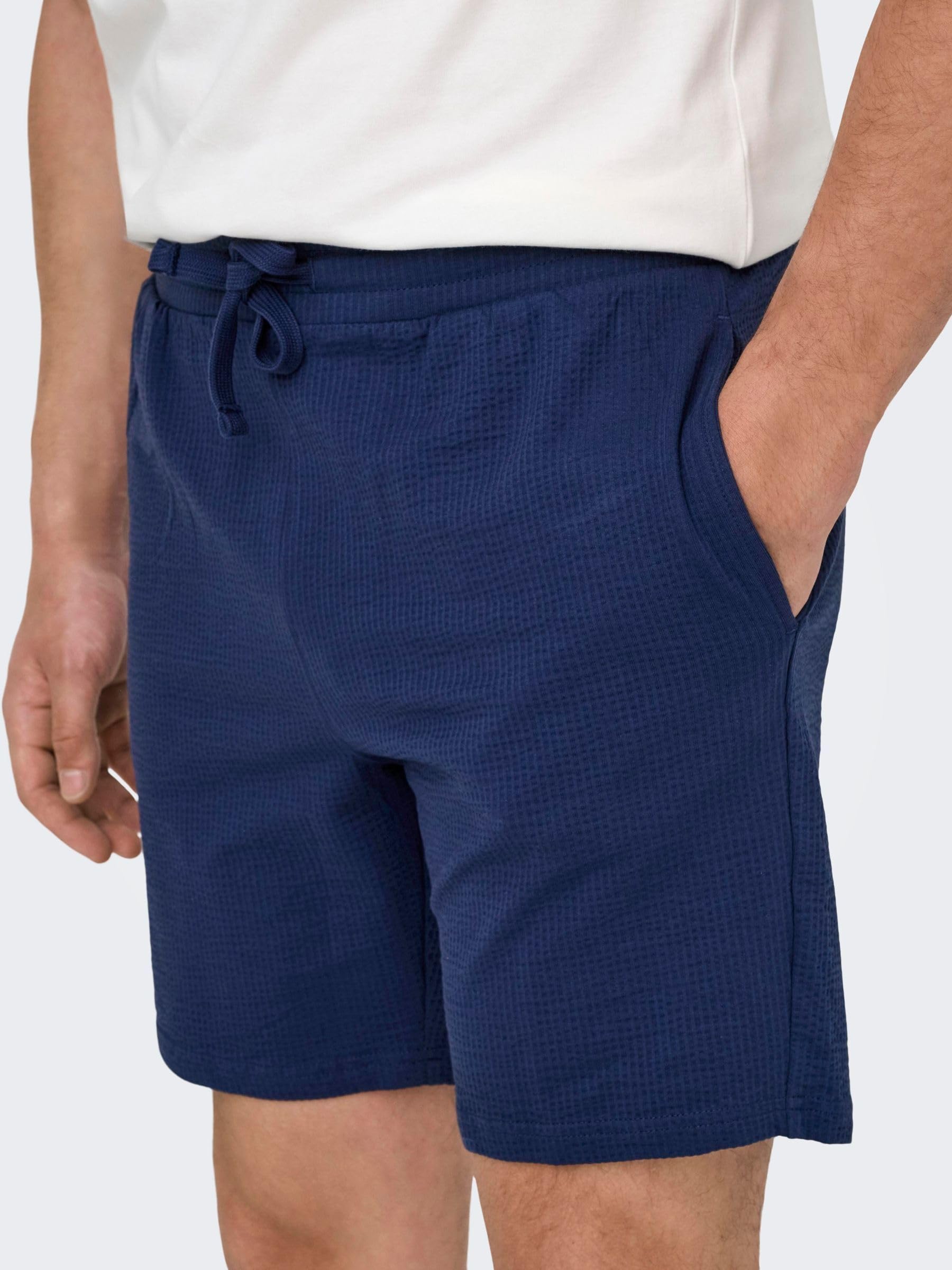 Only & Sons Onskian Pantaloncini Uomo Straight Fit Vita Media