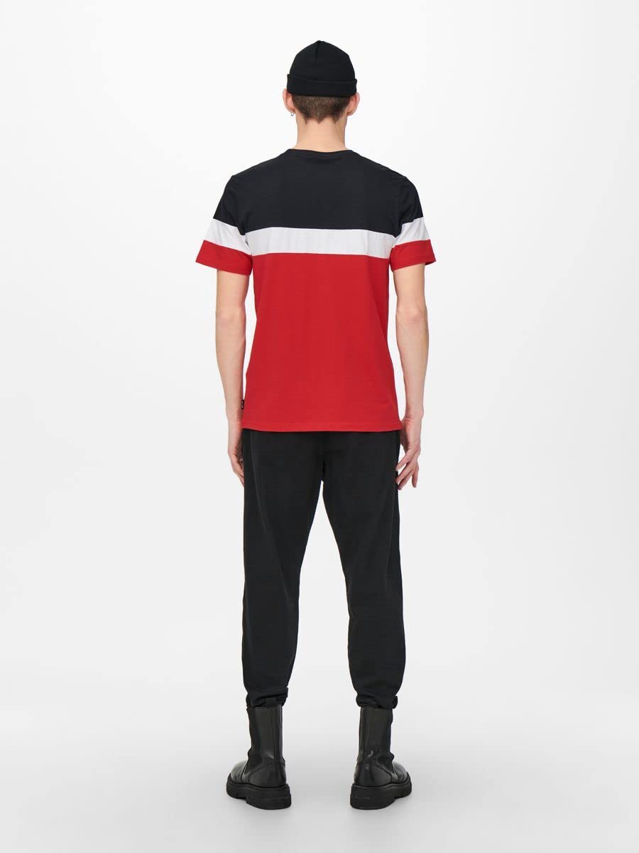 Only & Sons Onsbailey T-shirt colourblock taglia M