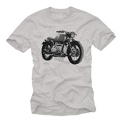 Makaya Moto Vintage Oldtimer T-Shirt Uomo L Cotone