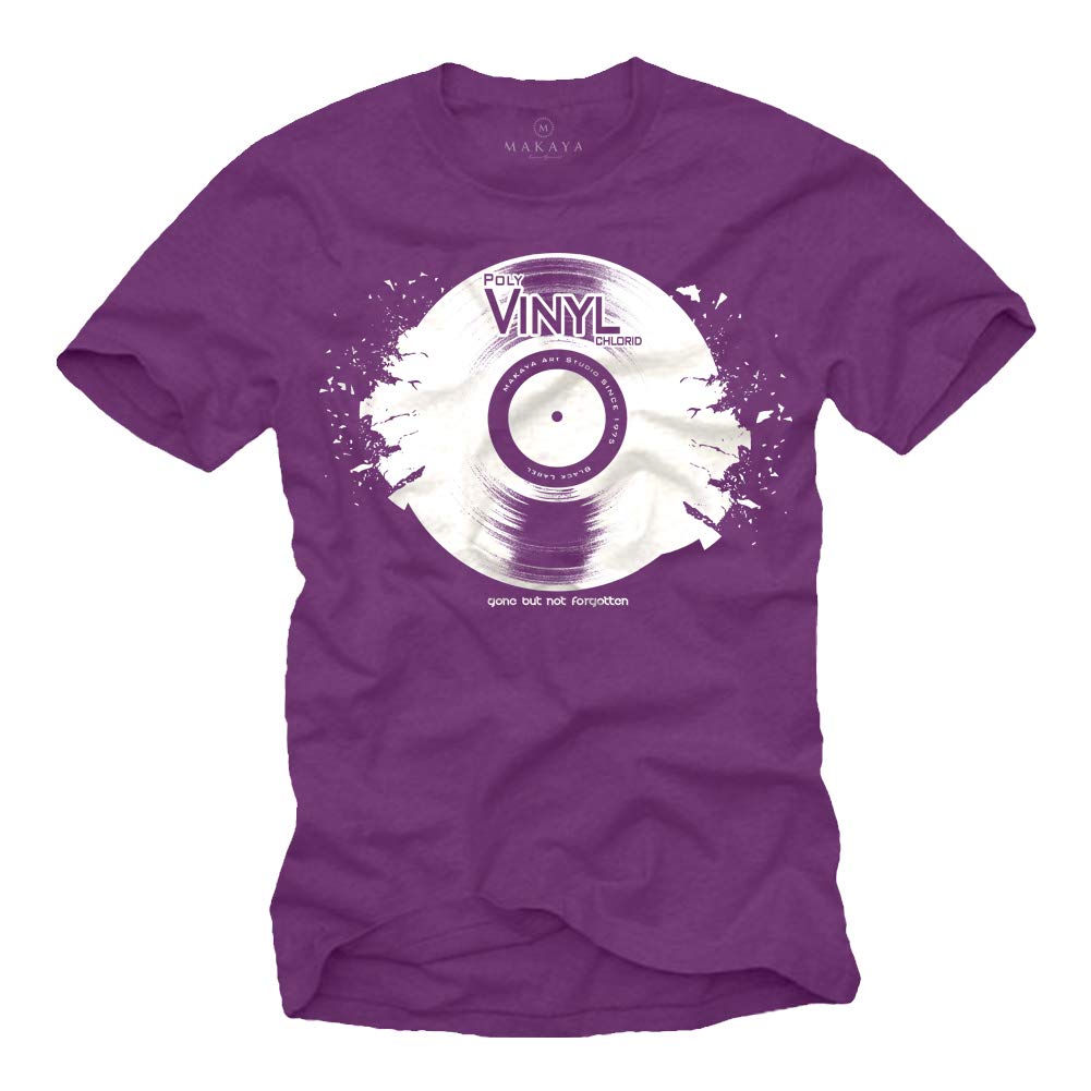 MAKAYA Gone But Not Forgotten T-Shirt Uomo Cotone Nero
