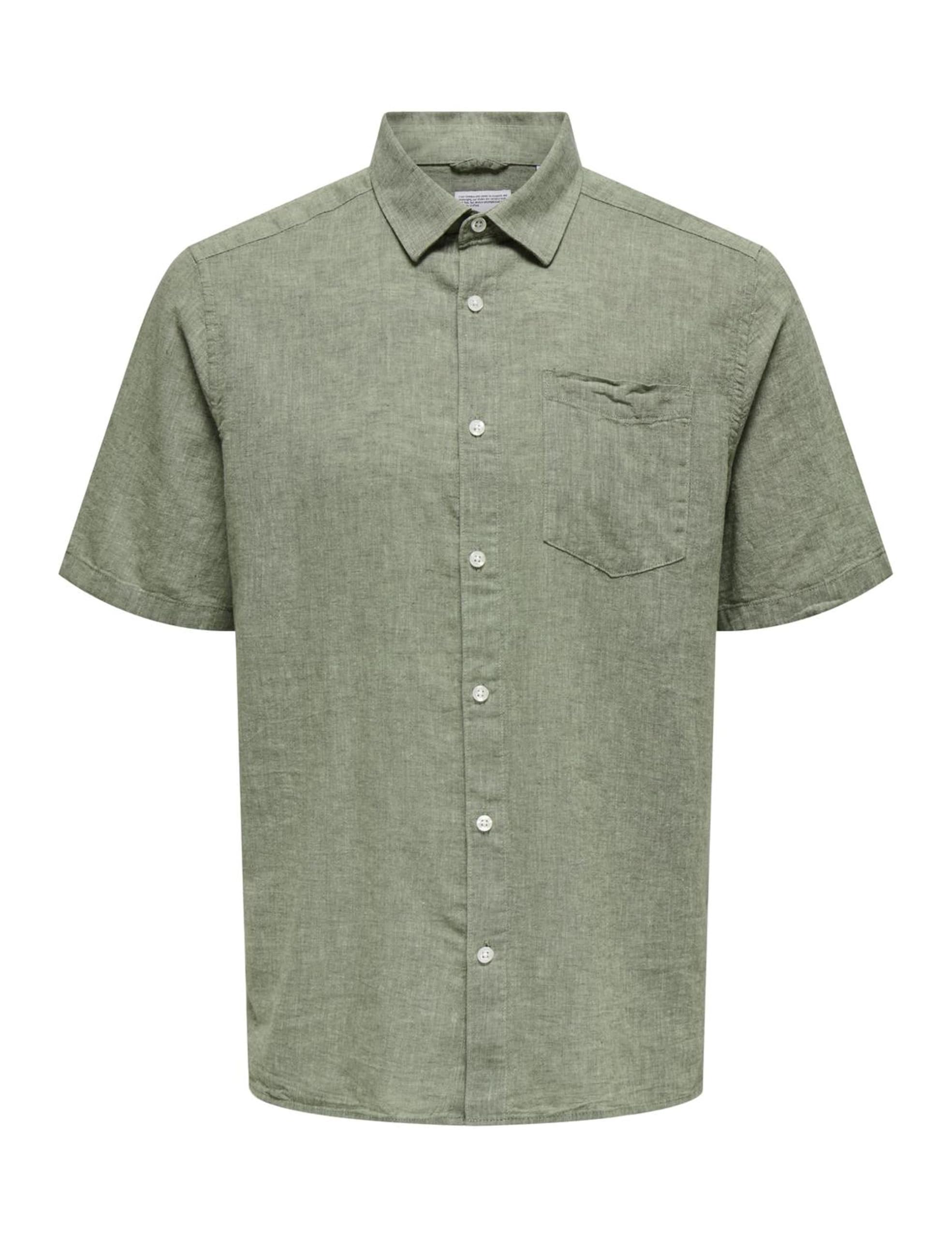ONLY & SONS Onscaiden camicia maniche corte uomo Bianco L