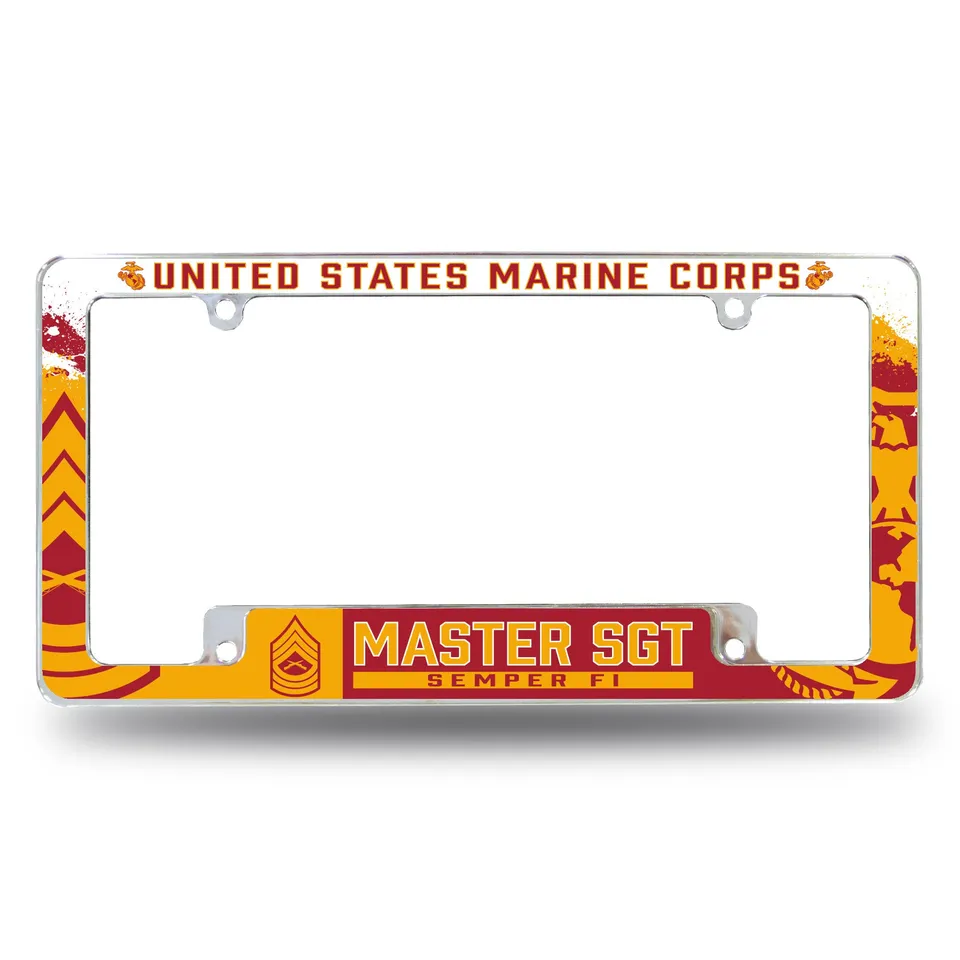 7.62 Design USMC E-8 cornice targa auto cromo zinco