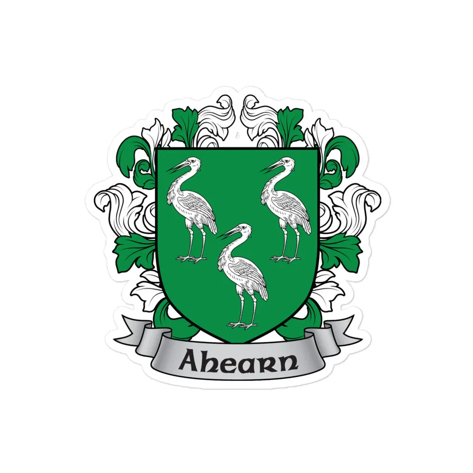 7.62 Design Ahearne Irish Crest Adesivo vinile 5.5x5.5 stemma