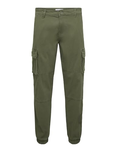 ONLY & SONS ONSCAM Pantaloni Cargo Uomo 34W/32L Olive