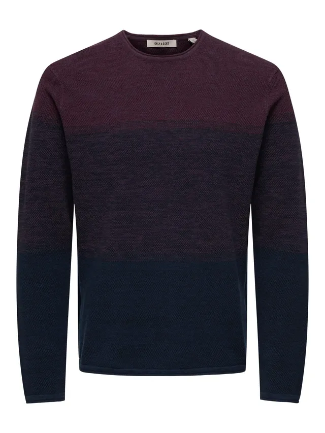Only & Sons Onsfelix maglione uomo Port Royale girocollo
