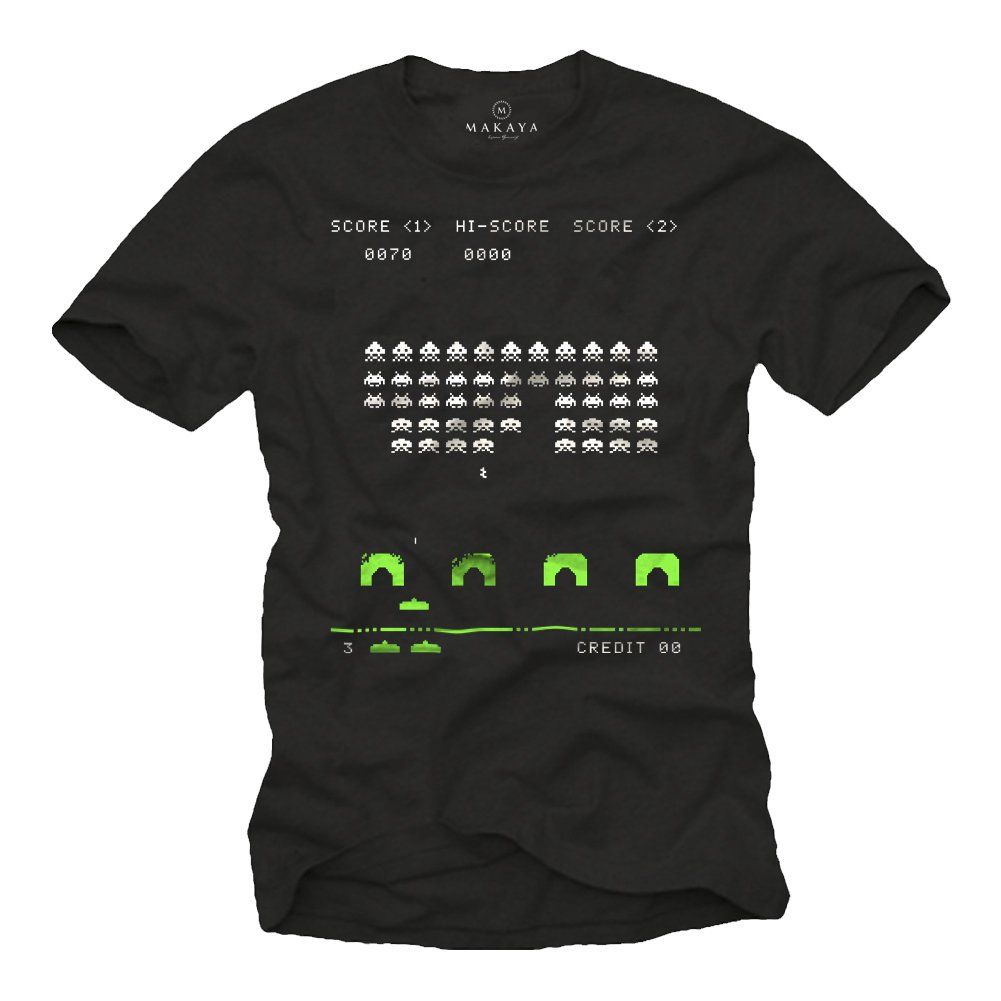 MAKAYA Gamer Space T-Shirt Uomo XL Cotone