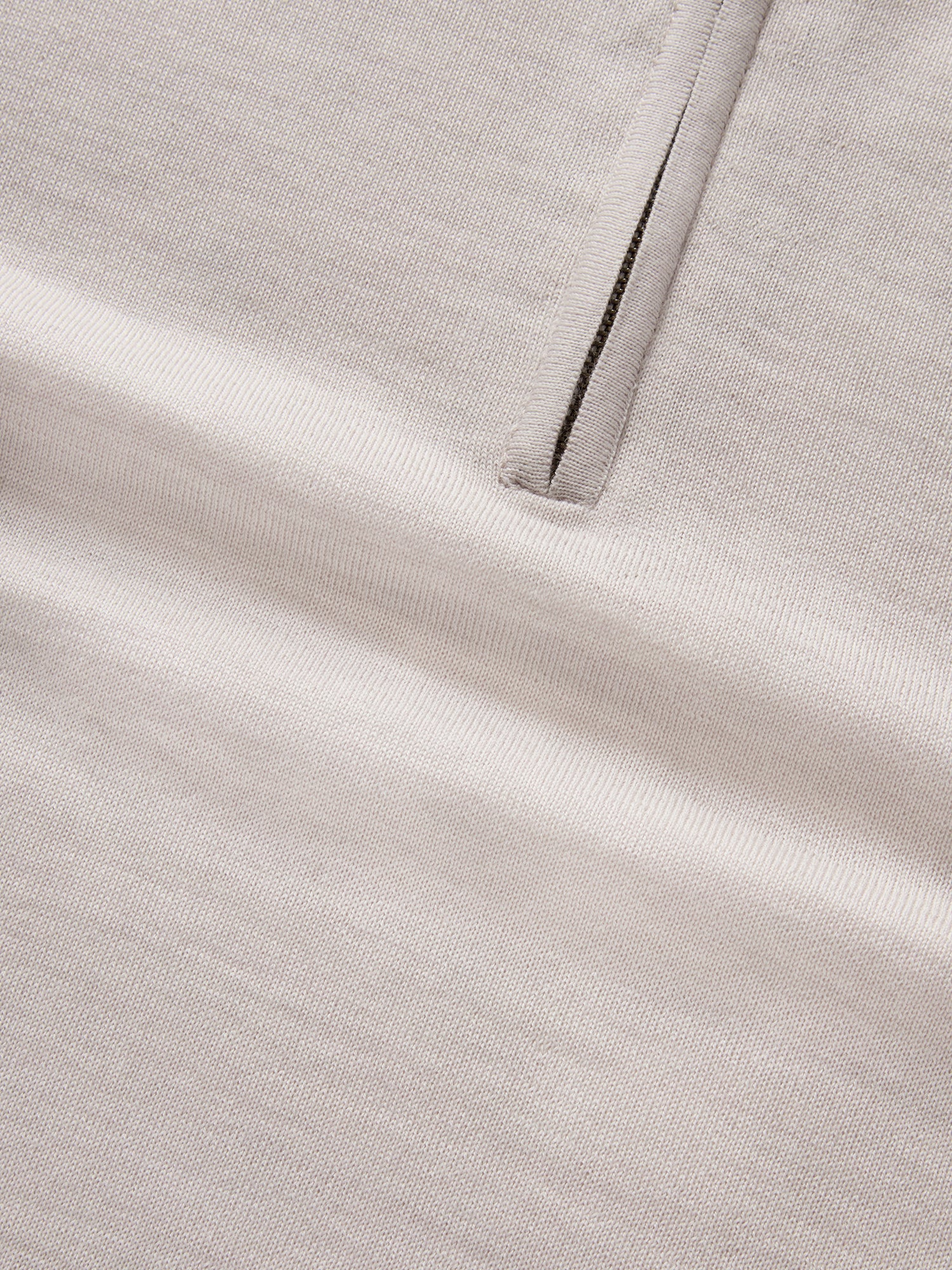 Robert Talbott Eastwood maglione mezza zip oatmeal M