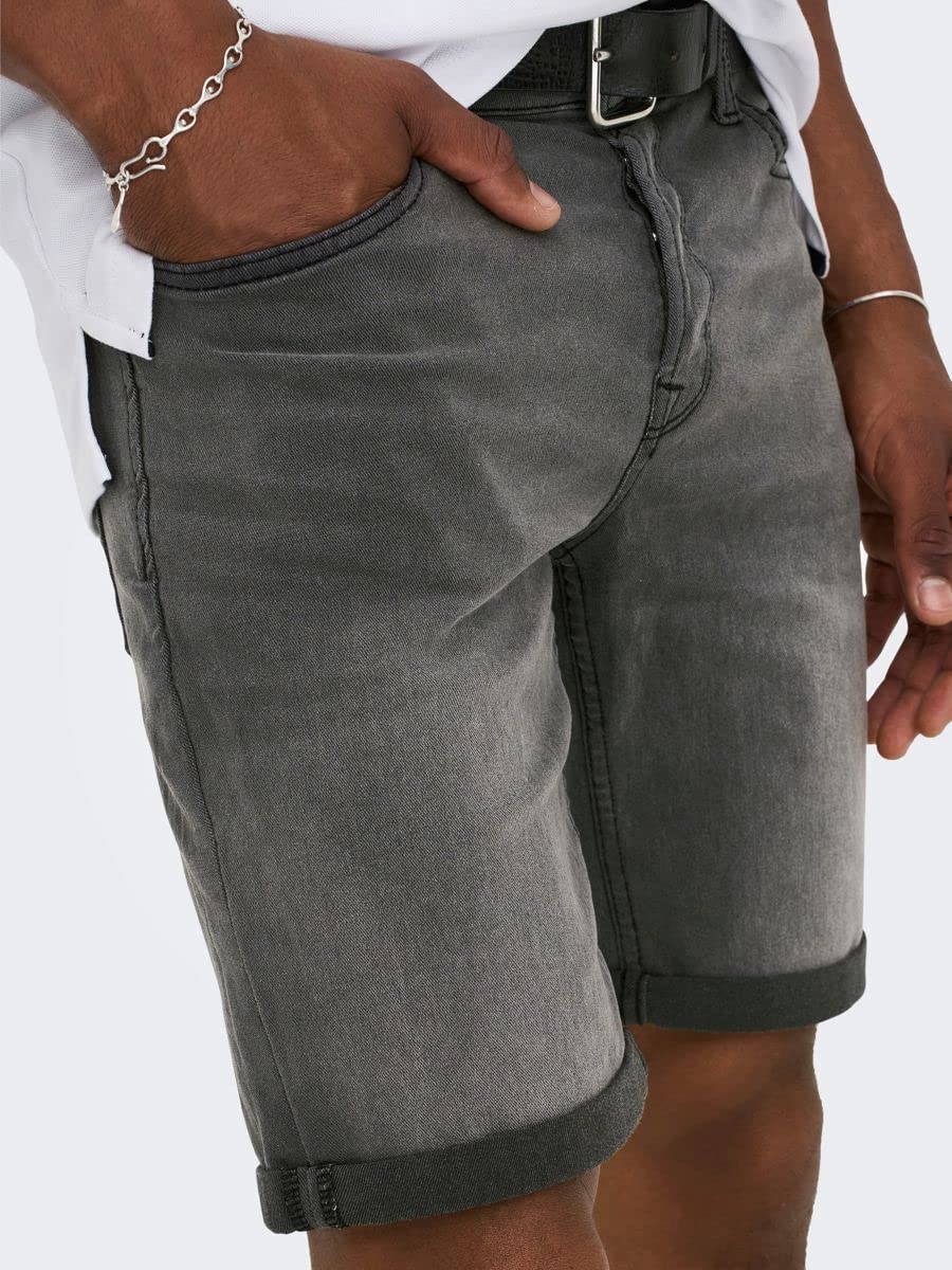 ONLY & SONS Pantaloncini Jeans Uomo Denim Taglia XL