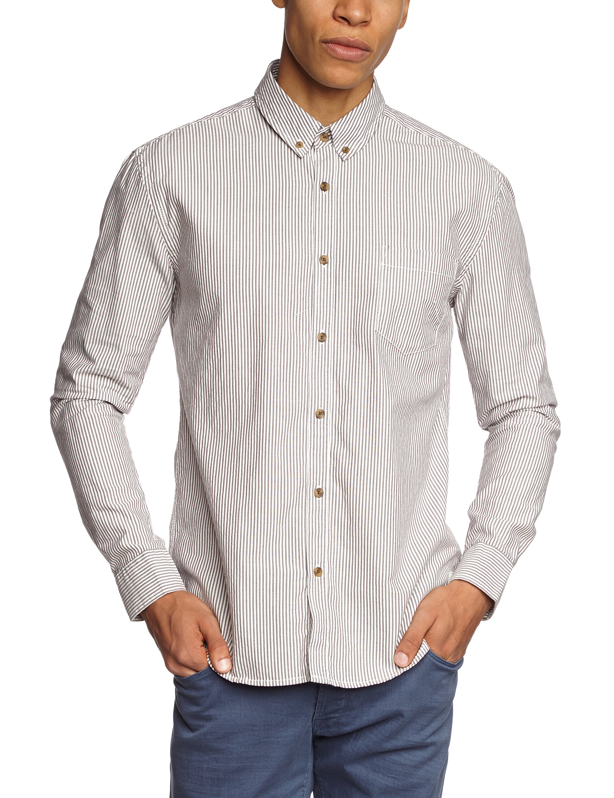 ONLY & SONS Camicia Uomo M Blu Dark Navy cotone